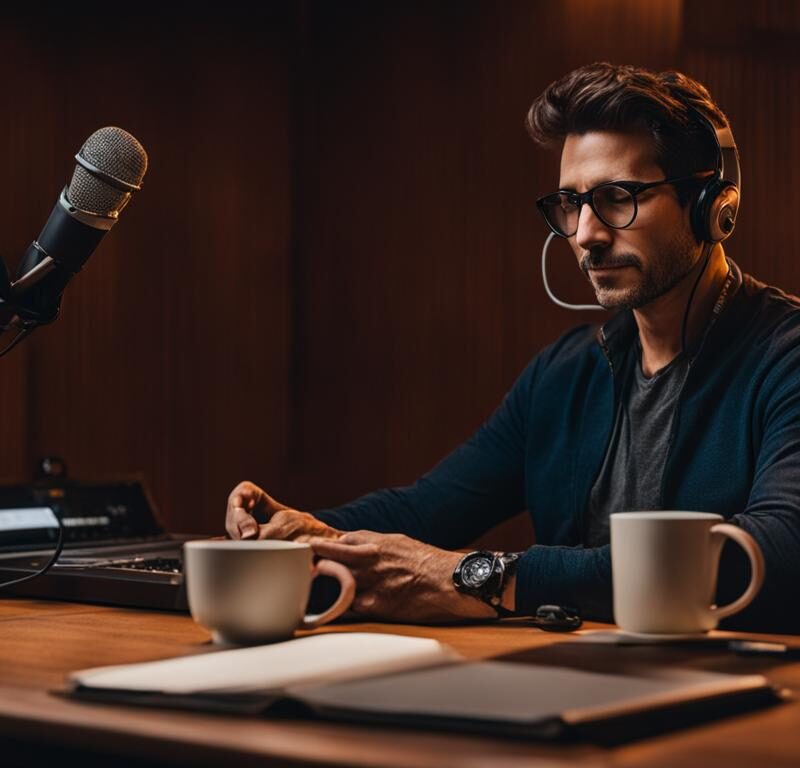 Johnny Heller narrating an audiobook